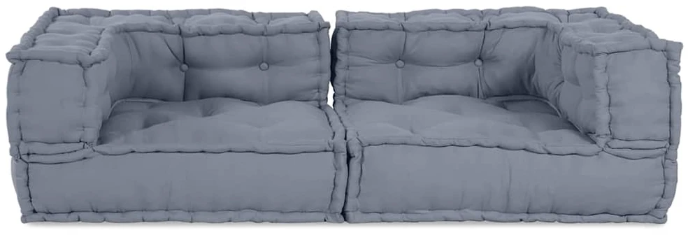 Modulinė sofa 3 vnt. Audinys Pilka 140 x 70 x 36 cm