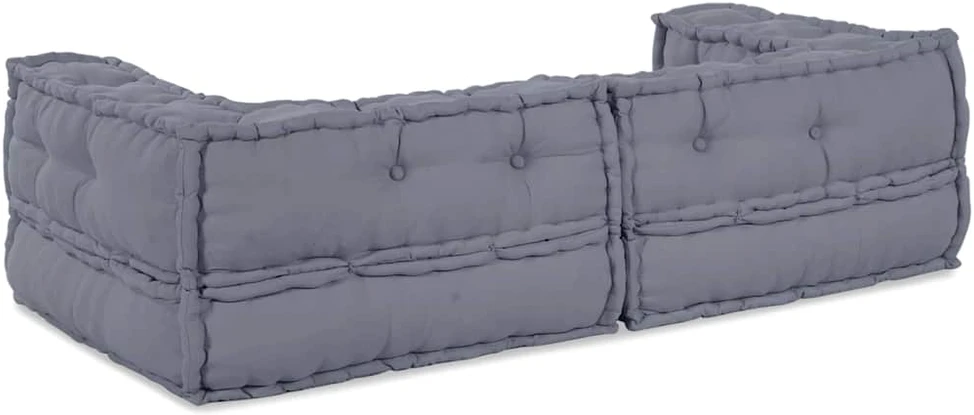 Modulinė sofa 3 vnt. Audinys Pilka 140 x 70 x 36 cm
