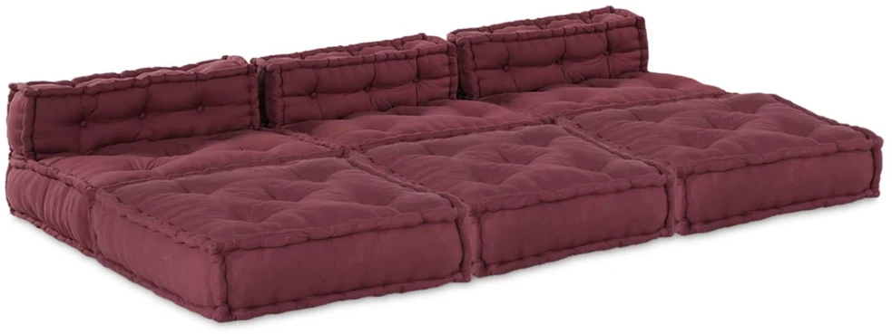 Modulinė sofa Audinys Raudonmedis 210 x 140 x 56 cm