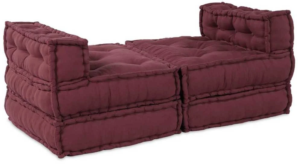 Modulinė sofa Audinys Raudonmedis 210 x 140 x 56 cm
