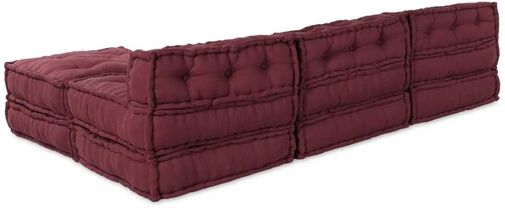 Modulinė sofa Audinys Raudonmedis 210 x 140 x 56 cm