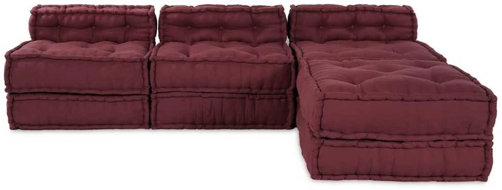Modulinė sofa Audinys Raudonmedis 210 x 140 x 56 cm