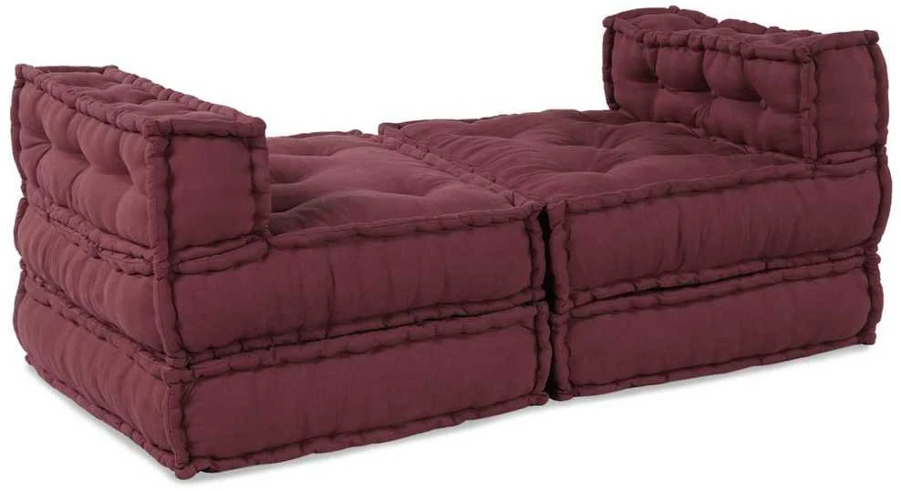 Modulinė sofa Audinys Raudonmedis 210 x 140 x 56 cm