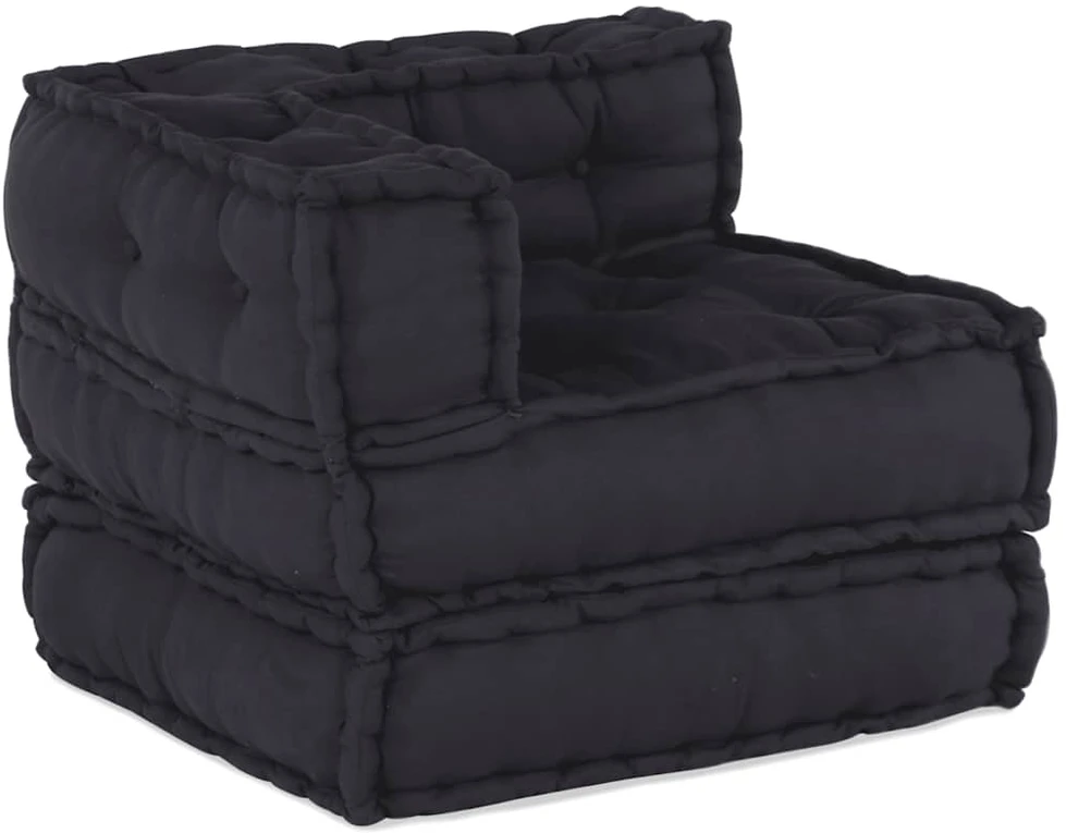 Modulinė sofa, antracito spalvos, 70x70x54 cm, audinys