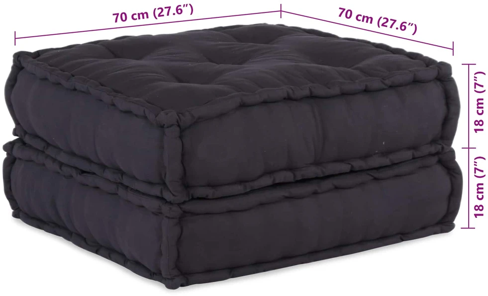Modulinė sofa Audinys Antracito 210 x 140 x 56 cm