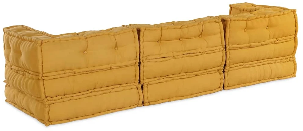 Modulinė sofa Audinys Geltona 210 x 70 x 56 cm