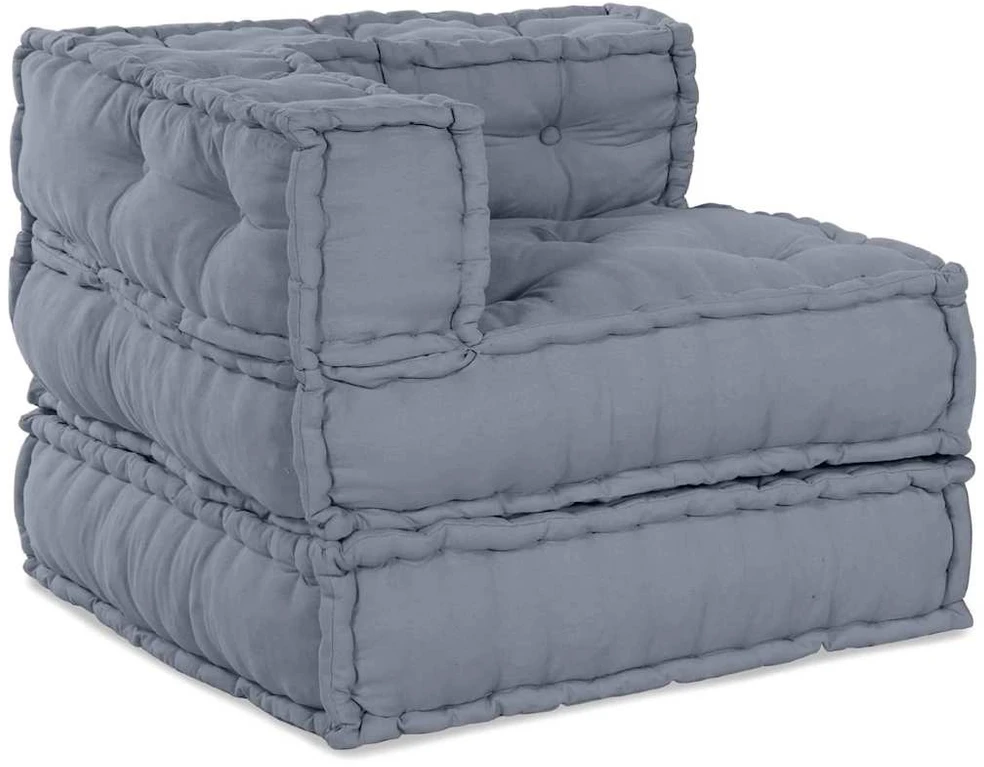 Modulinė sofa Audinys Pilka 210 x 140 x 56 cm
