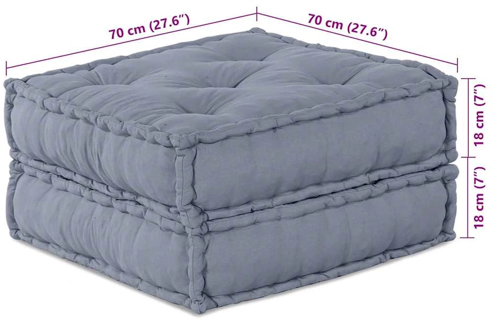 Modulinė sofa Audinys Pilka 210 x 140 x 56 cm