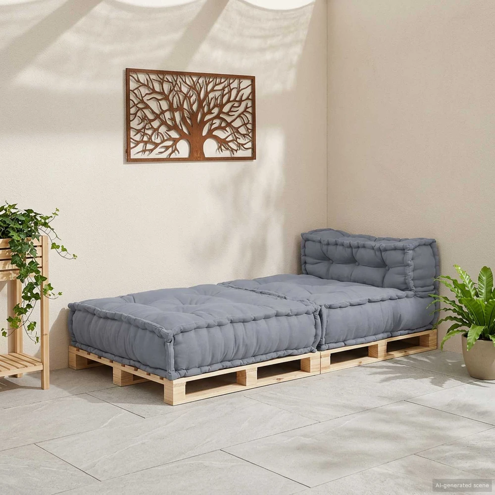 Modulinė sofa Audinys Pilka 70 x 70 x 56 cm