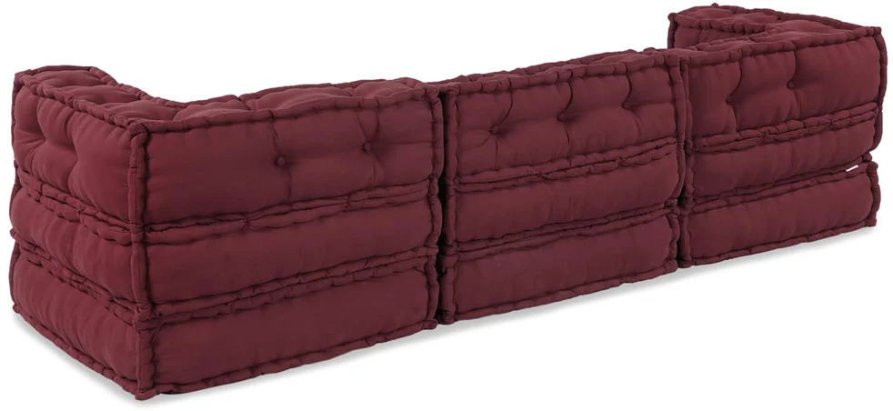 Modulinė sofa Audinys Raudonmedis 210 x 70 x 56 cm