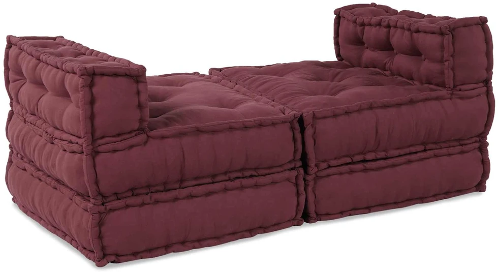 Modulinė sofa Audinys Raudonmedis 210 x 140 x 56 cm