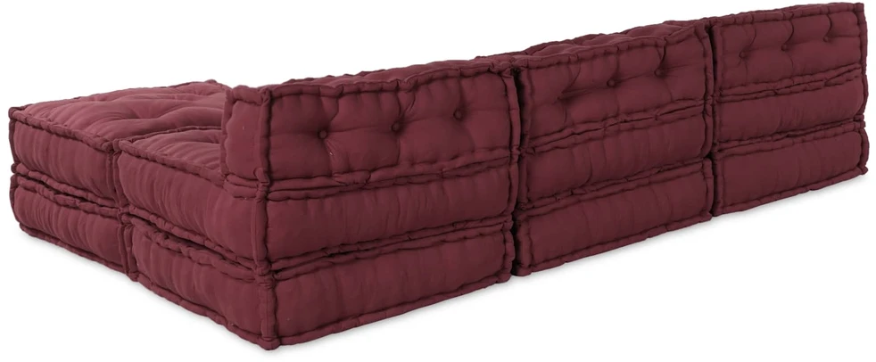 Modulinė sofa Audinys Raudonmedis 210 x 140 x 56 cm