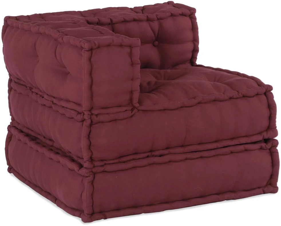 Modulinė sofa Audinys Raudonmedis 210 x 70 x 56 cm