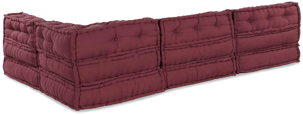 Modulinė sofa Audinys Raudonmedis 210 x 140 x 56 cm