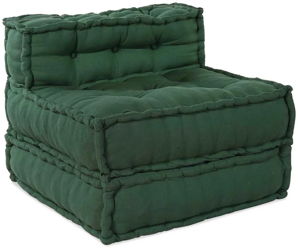 Modulinė sofa Audinys Žalia 210 x 140 x 56 cm