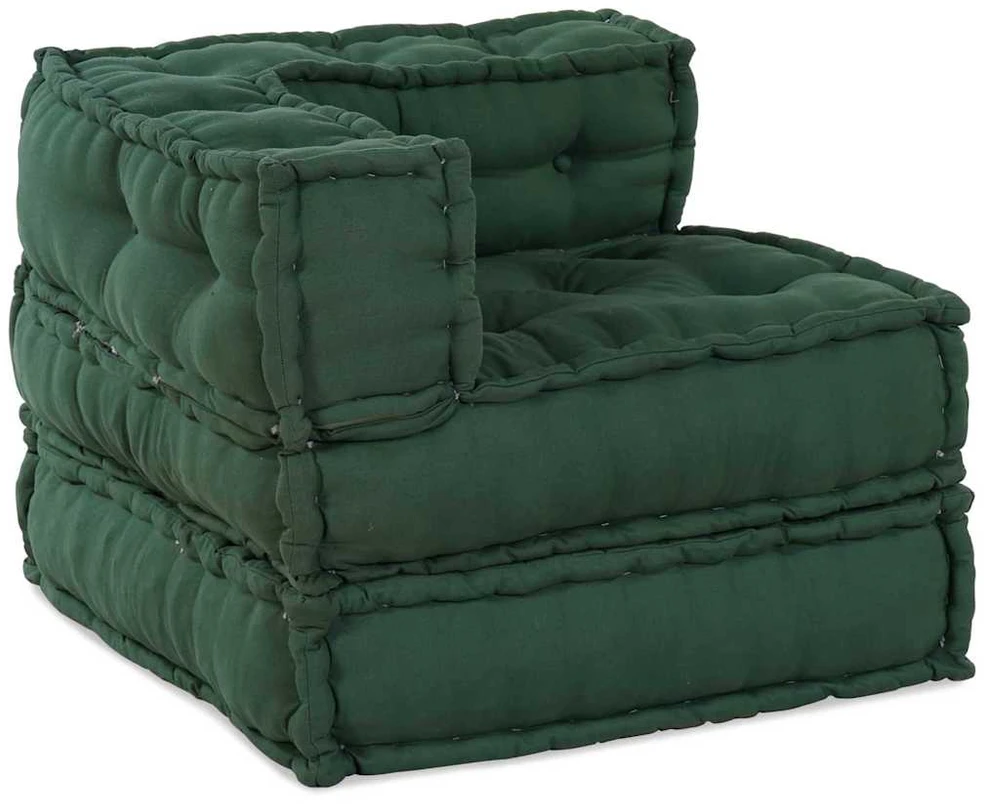 Modulinė sofa Audinys Žalia 210 x 140 x 56 cm