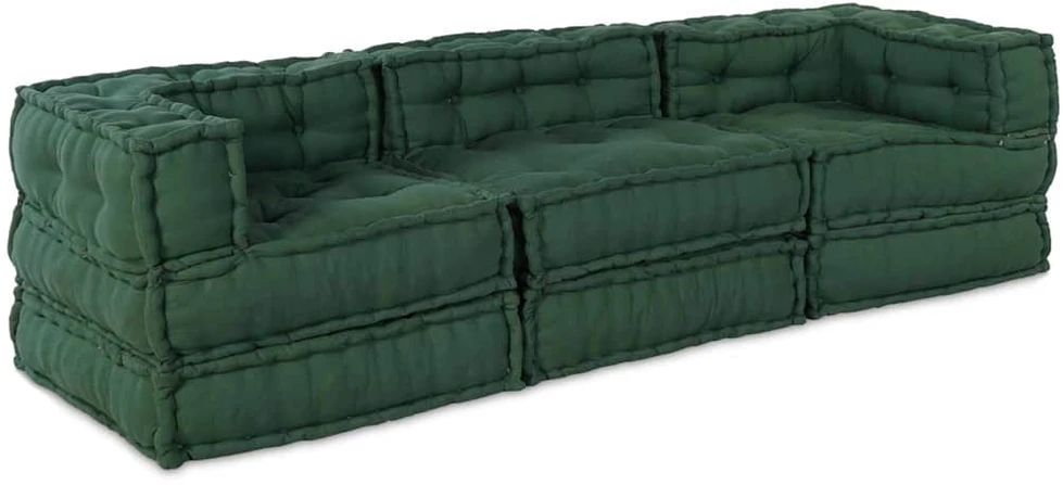Modulinė sofa Audinys Žalia 210 x 70 x 56 cm