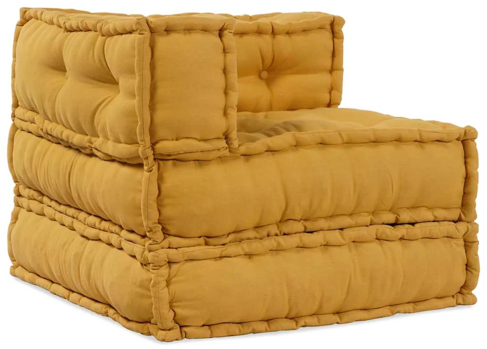 Modulinė sofa, geltona, 70x70x54 cm, audinys