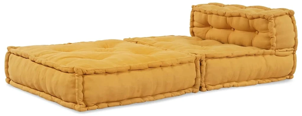 Modulinė sofa, geltona, 70x70x54 cm, audinys