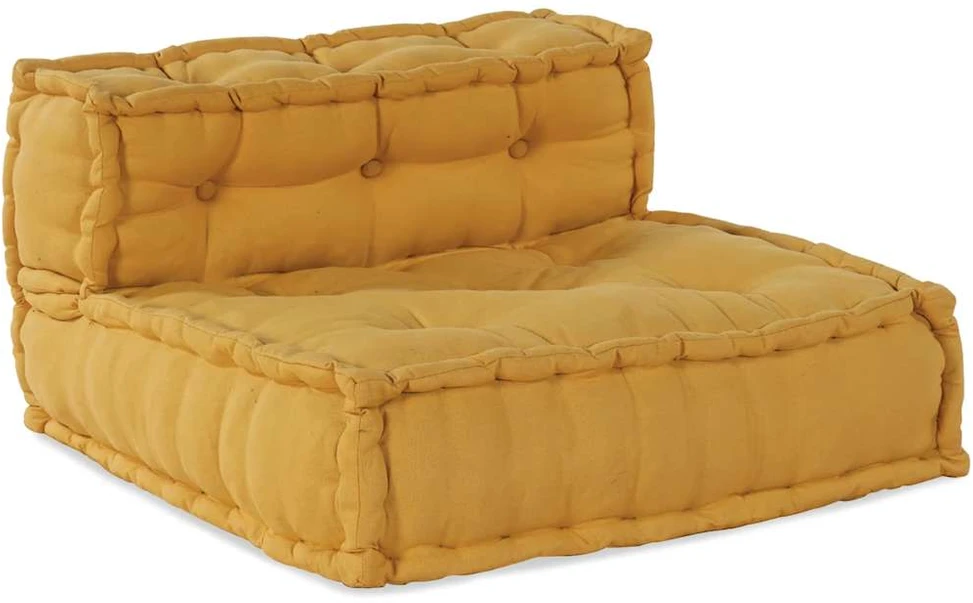 Modulinė sofa, geltona, 70x70x54 cm, audinys