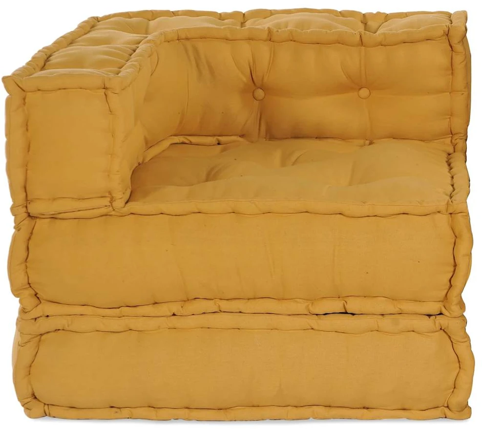 Modulinė sofa, geltona, 70x70x54 cm, audinys