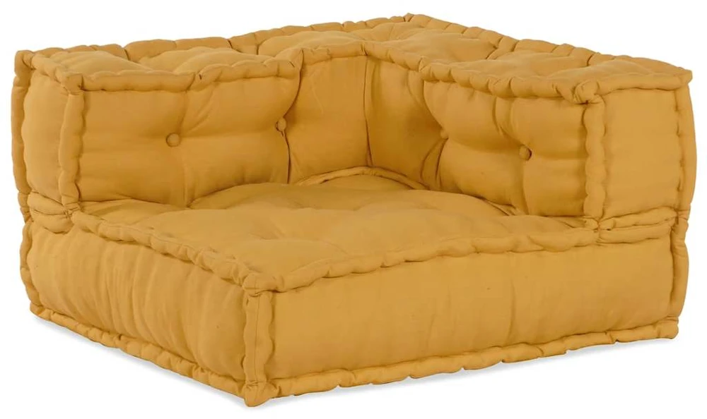 Modulinė sofa, geltona, 70x70x54 cm, audinys