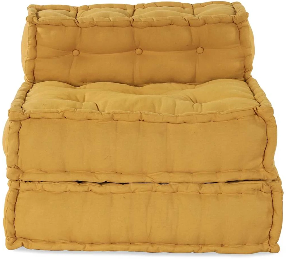 Modulinė sofa, geltona, 70x70x54 cm, audinys