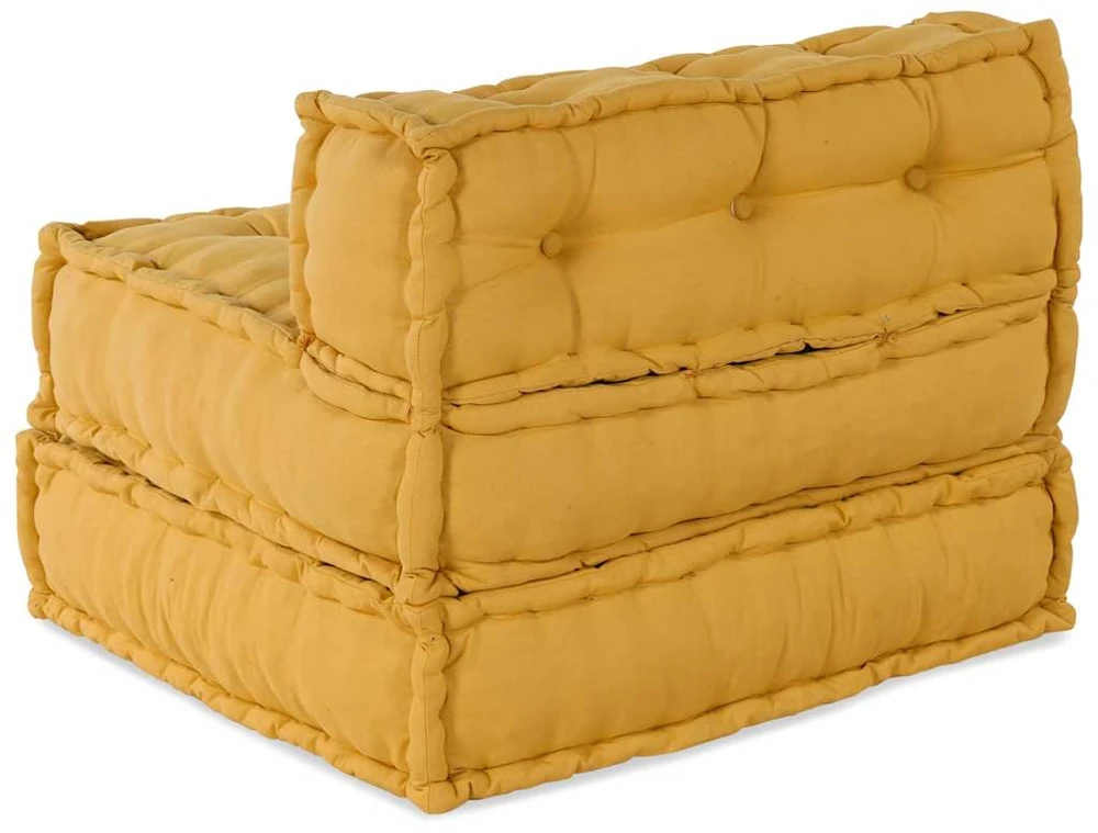 Modulinė sofa, geltona, 70x70x54 cm, audinys