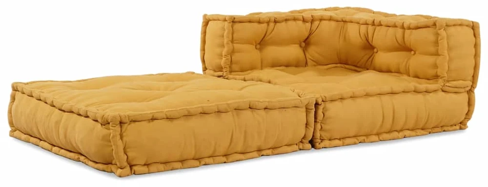 Modulinė sofa, geltona, 70x70x54 cm, audinys