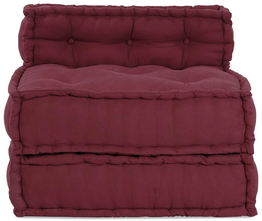 Modulinė sofa, kaštoninės spalvos, 70x70x54 cm, audinys