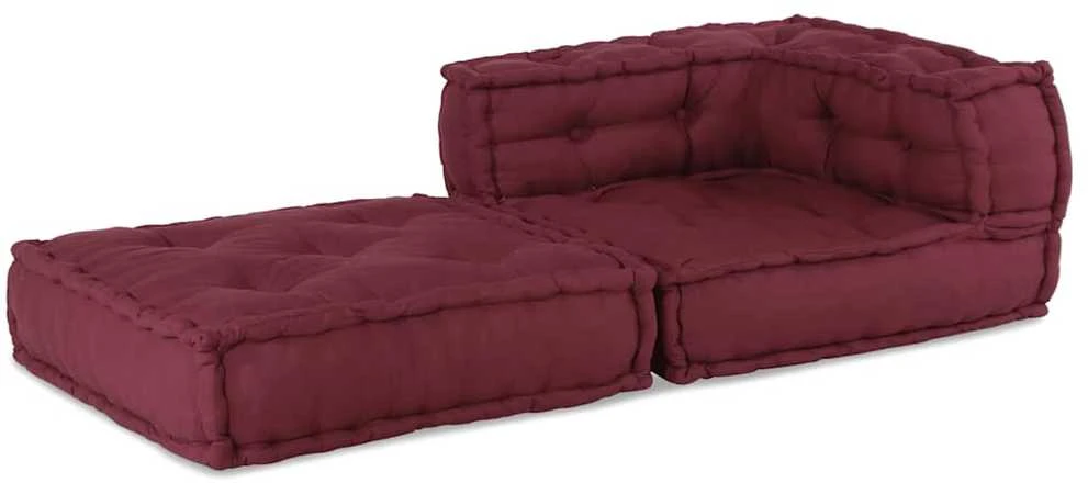 Modulinė sofa, kaštoninės spalvos, 70x70x54 cm, audinys