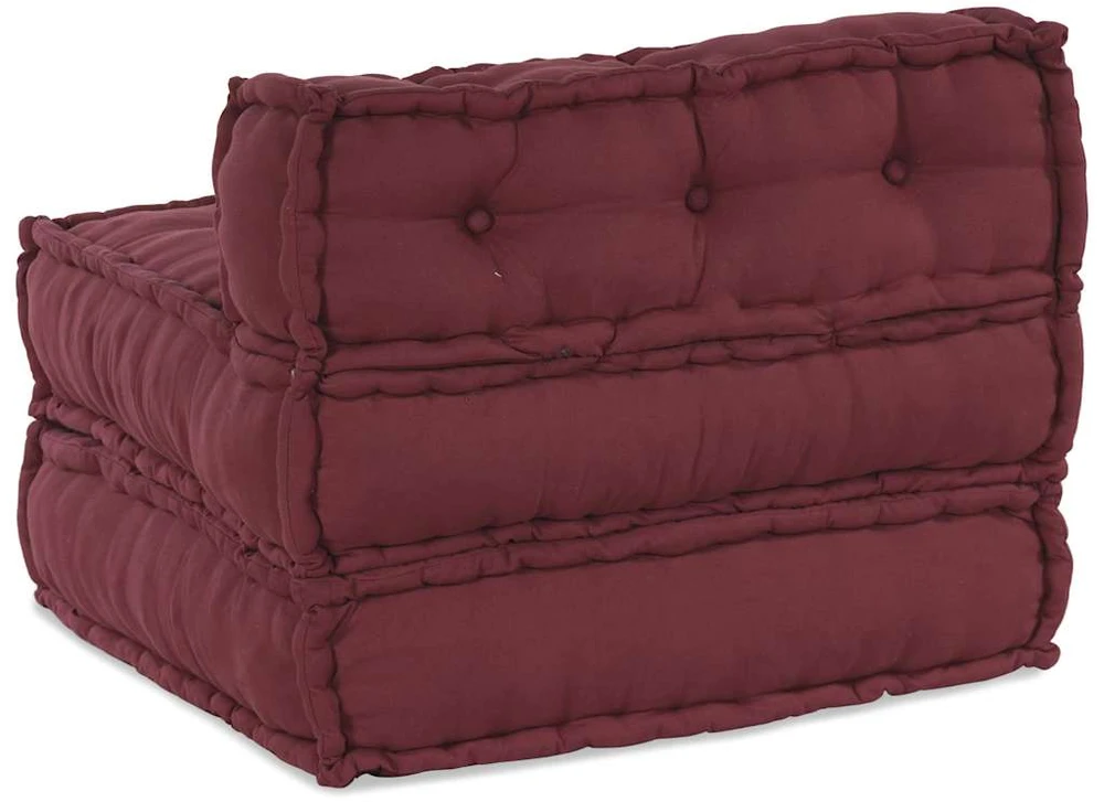 Modulinė sofa, kaštoninės spalvos, 70x70x54 cm, audinys