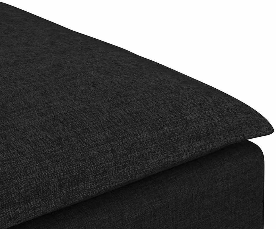 Modulinė sofa-kojų pakojė, juoda, 100x100x48 cm