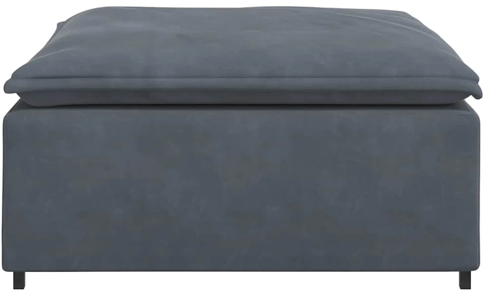 Modulinė sofa, pakojų modulis, tamsiai pilka, 100x100x48 cm