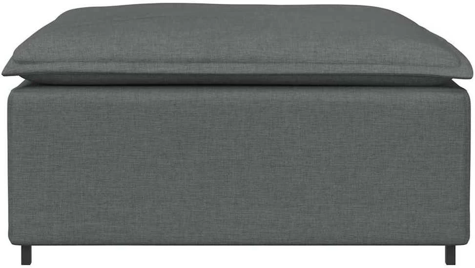 Modulinė sofa, pakojų modulis, tamsiai pilka, 100x100x48 cm