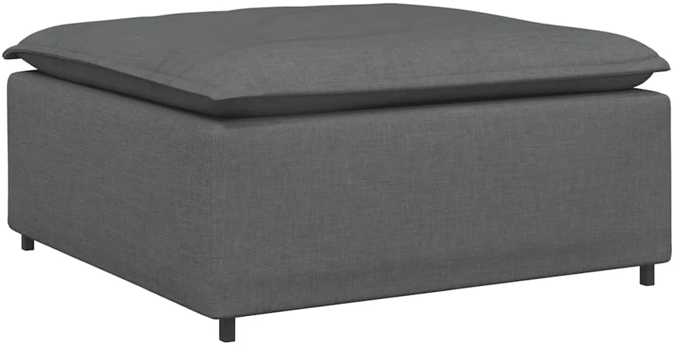 Modulinė sofa, pakojų modulis, tamsiai pilka, 100x100x48 cm