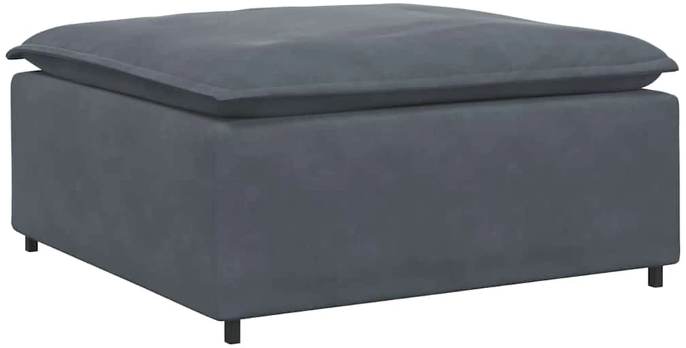 Modulinė sofa, pakojų modulis, tamsiai pilka, 100x100x48 cm