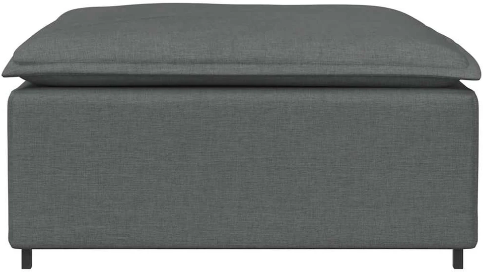 Modulinė sofa, pakojų modulis, tamsiai pilka, 100x100x48 cm