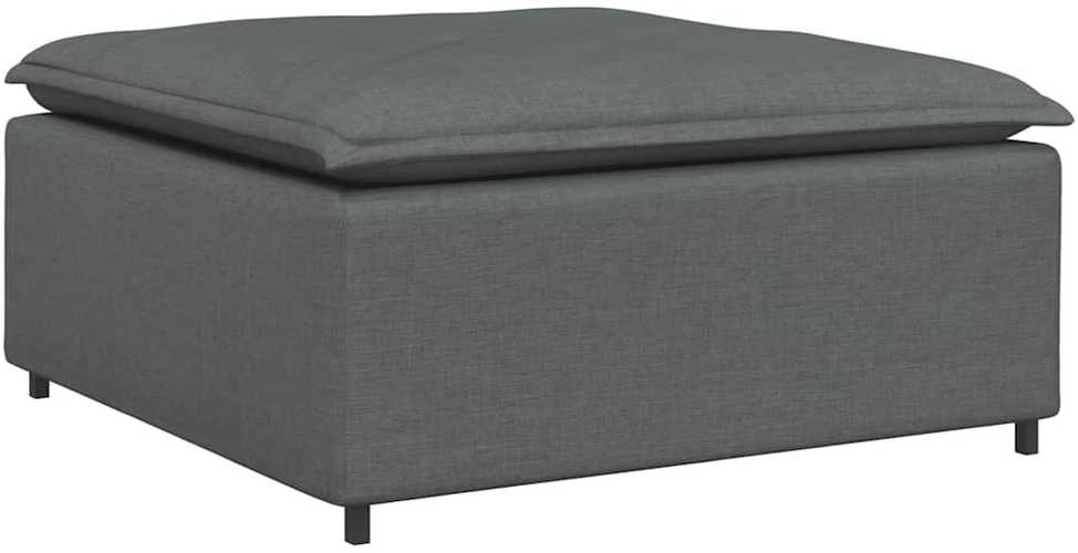 Modulinė sofa, pakojų modulis, tamsiai pilka, 100x100x48 cm