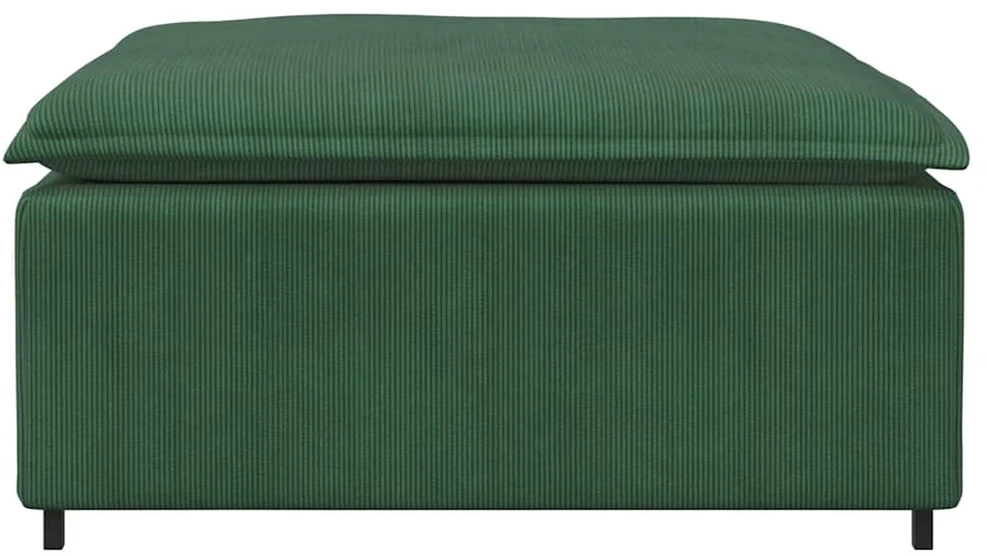 Modulinė sofa, pakojų modulis, tamsiai žalia, 100x100x48 cm