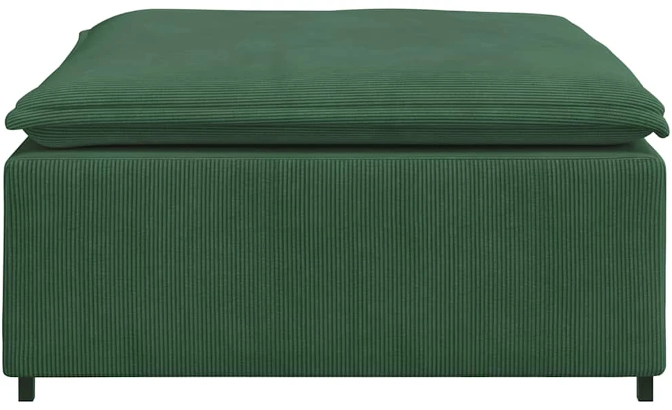 Modulinė sofa, pakojų modulis, tamsiai žalia, 100x100x48 cm