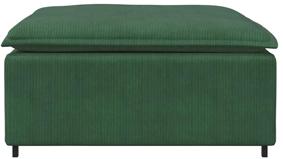 Modulinė sofa, pakojų modulis, tamsiai žalia, 100x100x48 cm