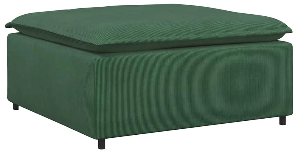 Modulinė sofa, pakojų modulis, tamsiai žalia, 100x100x48 cm