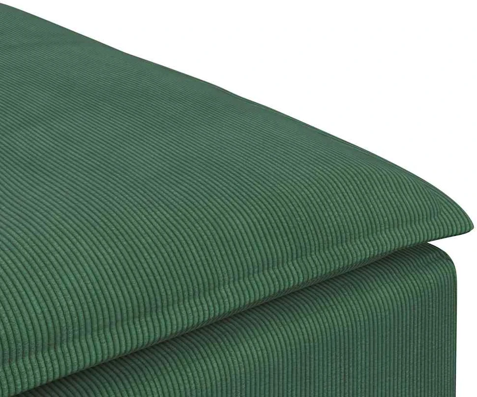 Modulinė sofa, pakojų modulis, tamsiai žalia, 100x100x48 cm