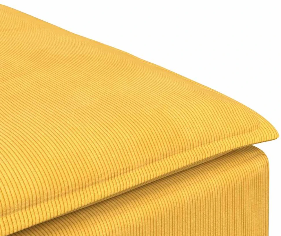 Modulinė sofa, pakojų pakojis, šviesiai geltonas, 100x100x48 cm