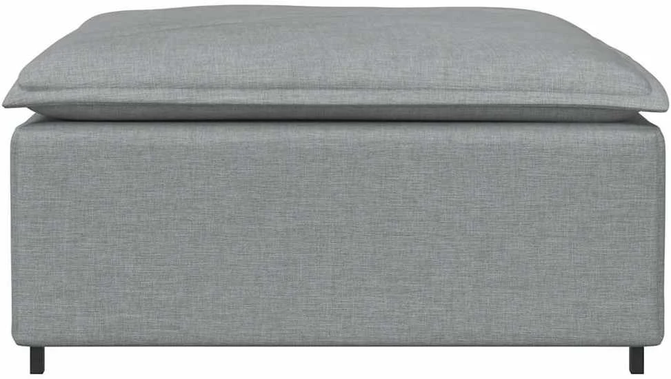 Modulinė sofa, pakojų pakojis, šviesiai pilka, 100x100x48 cm
