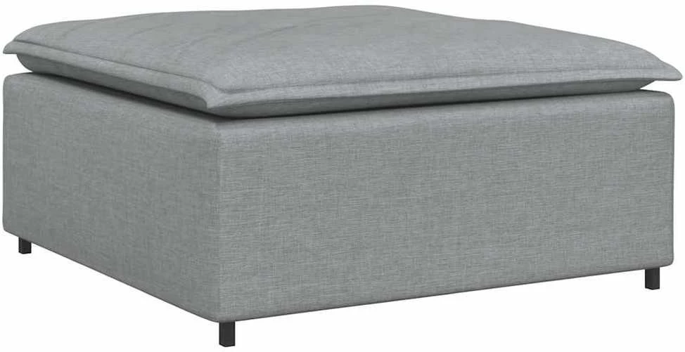 Modulinė sofa, pakojų pakojis, šviesiai pilka, 100x100x48 cm