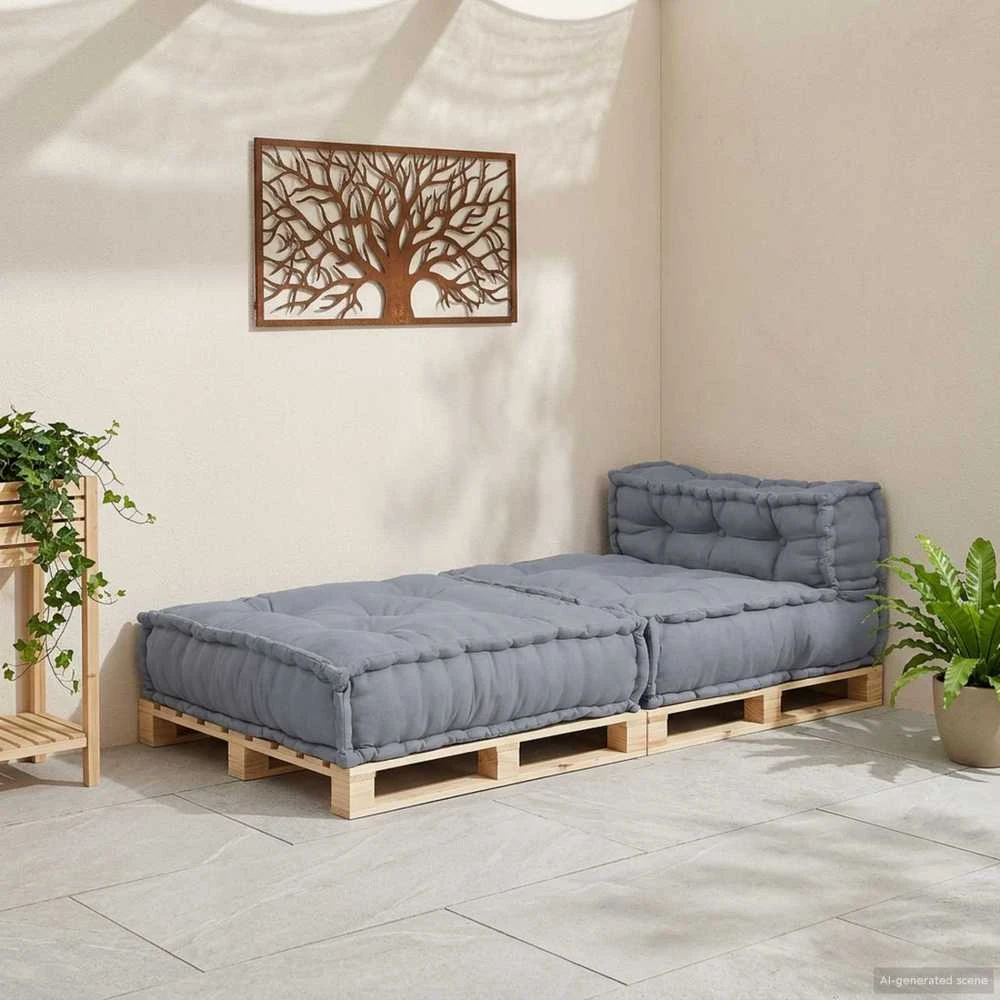 Modulinė sofa Audinys Pilka 70 x 70 x 56 cm