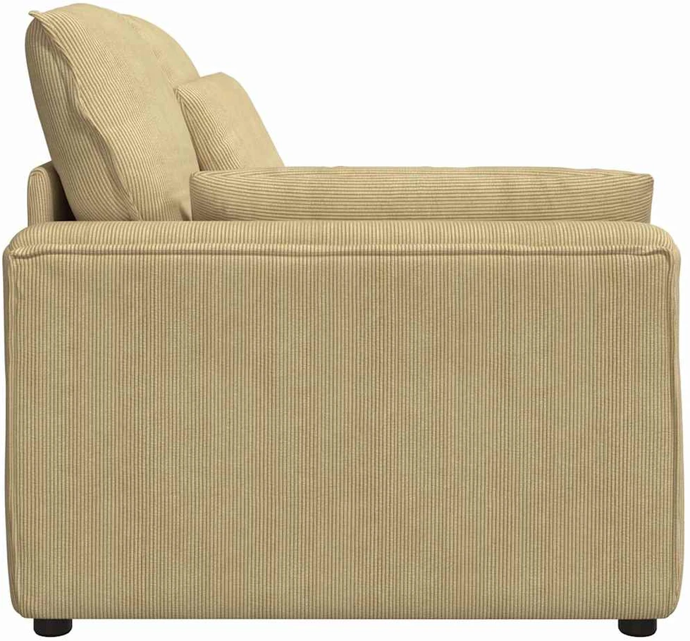 Modulinė sofa, porankiai, galinėje dalyje, su pagalvėlėmis, pilkai žalia, 100 cm