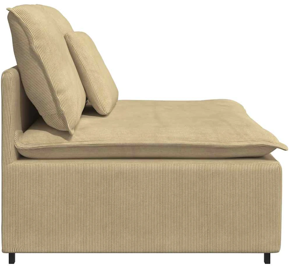 Modulinė sofa su centriniu moduliu, pilkai žalia, 100 cm